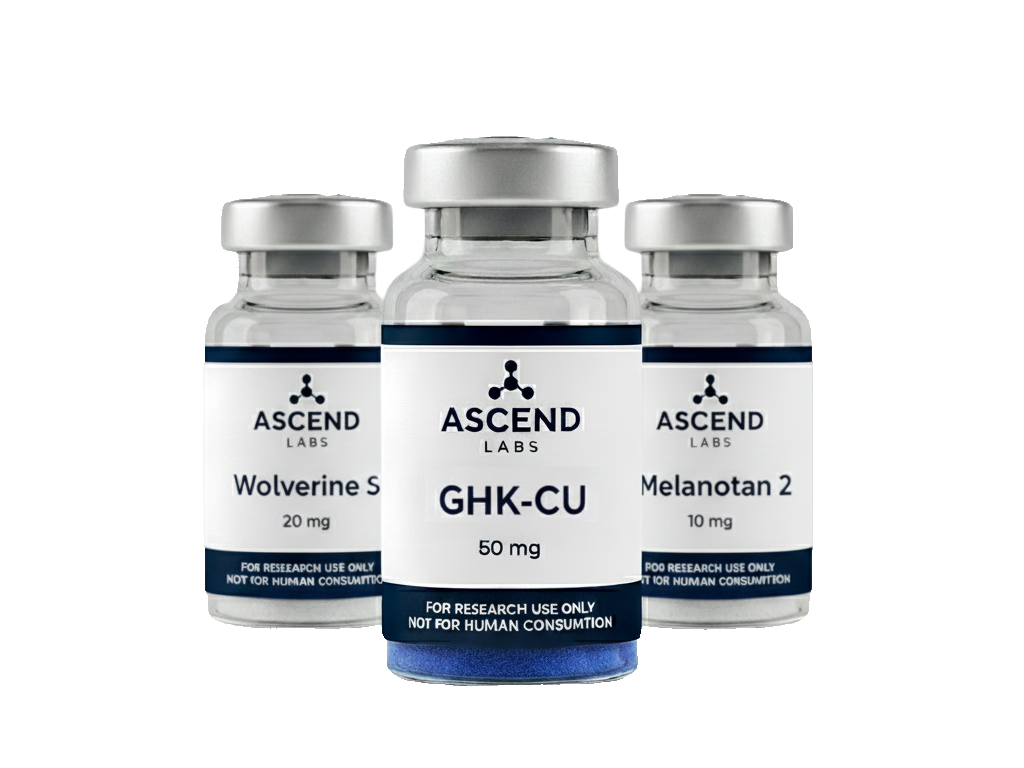 Research peptide vials